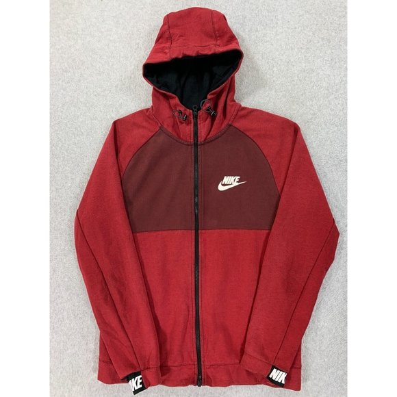 Nike Swoosh Blue Label Hoodie Athletic Jacket (Men's Medium)‎ Red - Picture 1 of 12